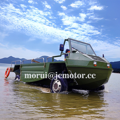 কাস্টম অফ-রোড অ্যামফিবিয়ান যানবাহন 4WD 1000 কেজি / 10 জনের ক্ষমতা হাইব্রিড এবং জ্বালানী সংস্করণ স্থল ও জলের জন্য