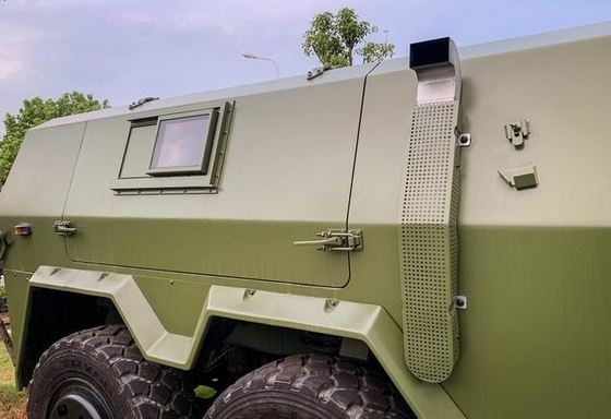 চীন বুলেটপ্রুফ কাস্টম অফ রোড সামরিক যান 6x6 300hp যুদ্ধক্ষেত্র সরঞ্জাম রক্ষা করে