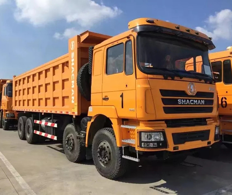 হেভি ডিউটি ​​শ্যাকম্যান F3000 8x4 ডাম্প ট্রাক ইউরো 2 নির্গমন 380hp 10MT ডিজেল টিপার ক্যাবের হাইড্রোলিক সাসপেনশন
