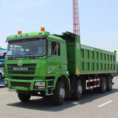 হেভি ডিউটি ​​শ্যাকম্যান F3000 8x4 ডাম্প ট্রাক ইউরো 2 নির্গমন 380hp 10MT ডিজেল টিপার ক্যাবের হাইড্রোলিক সাসপেনশন
