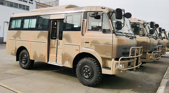 ডংফেং অফ রোড যানবাহন 4x4 6x6 অফ রোড বাস 6.7 মি বডি ম্যানুয়াল ট্রান্সমিশন