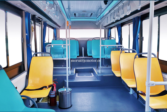 OEM 6.7m BEV ছোট বৈদ্যুতিক সিটি বাস নগর যাত্রী পরিবহন পূর্ণ লোড 200km