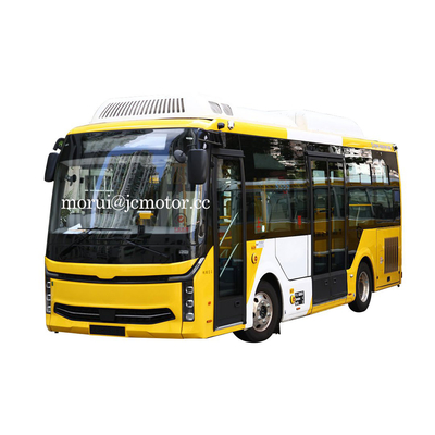 OEM 7.7m BEV RHD ইলেকট্রিক সিটি বাস ডান হাতের ড্রাইভ শহুরে যাত্রী পরিবহন পূর্ণ লোড 200km