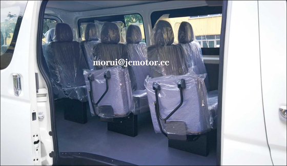 কাস্টমাইজড 4.9 মিটার HIACE মডেল 15 সিট ট্যাক্সি মিনিবাস শহুরে যাত্রী পরিবহন পেট্রল ইঞ্জিন কোচ