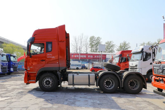 6x4 ডংফেং ট্রাক্টর ট্রাক টো ওজন 40 টন 400hp ডিজেল শক্তি
