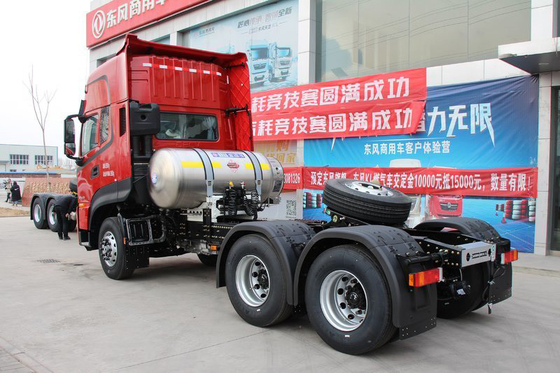 LNG 6x4 হেভি ডিউটি ​​ট্রাক্টর ট্রাক 470hp ট্র্যাকশন ভর 39.5 টন লজিস্টিক ট্রান্সপোর্ট
