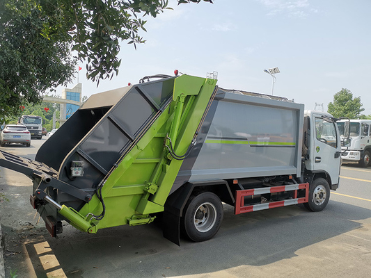 4x2 হুইল মিউনিসিপ্যাল ​​আবর্জনা ট্রাক 3300 মিমি হুইলবেস ট্র্যাশ পরিবহন ট্রাক