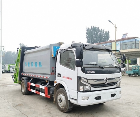 DongFeng একক ক্যাব মিউনিসিপ্যাল ​​স্যানিটেশন ট্রাক 165hp বাম হাত 4x2 ড্রাইভ