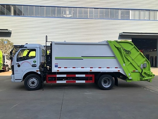 DongFeng একক ক্যাব মিউনিসিপ্যাল ​​স্যানিটেশন ট্রাক 165hp বাম হাত 4x2 ড্রাইভ