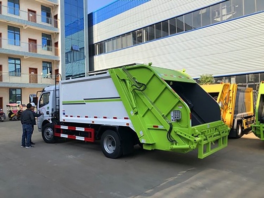 DongFeng একক ক্যাব মিউনিসিপ্যাল ​​স্যানিটেশন ট্রাক 165hp বাম হাত 4x2 ড্রাইভ