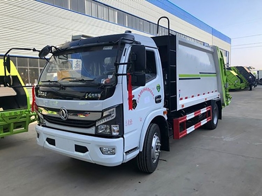DongFeng একক ক্যাব মিউনিসিপ্যাল ​​স্যানিটেশন ট্রাক 165hp বাম হাত 4x2 ড্রাইভ