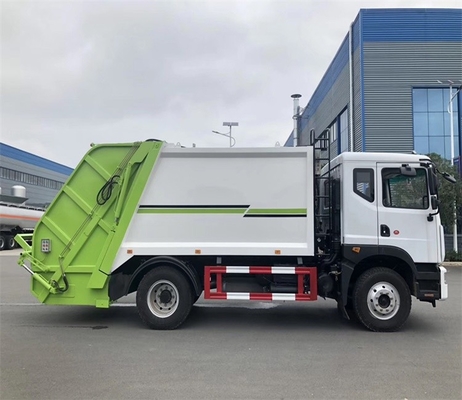 মাঝারি ভারী দায়িত্ব পৌর বর্জ্য ট্রাক 4x2 10cbm ডিজেল আবর্জনা বিন লরি