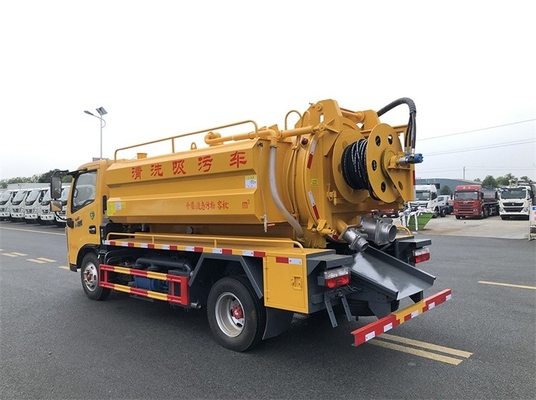 3308mm হুইলবেস মিউনিসিপ্যাল ​​স্যানিটেশন ট্রাক 6MT ভ্যাকুয়াম সাকশন স্যুয়েজ ট্রাক