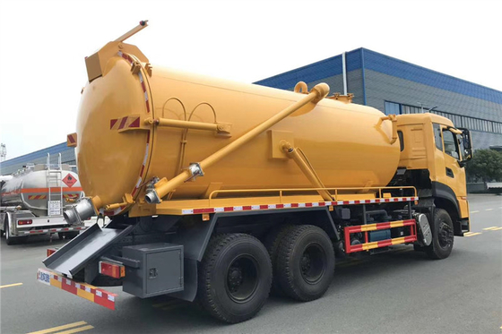 18 Cbm মিউনিসিপ্যাল ​​স্যানিটেশন ট্রাক 25 টন 11870KG 9m স্যুয়েজ সাকশন গাড়ি