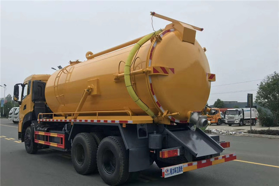 18 Cbm মিউনিসিপ্যাল ​​স্যানিটেশন ট্রাক 25 টন 11870KG 9m স্যুয়েজ সাকশন গাড়ি