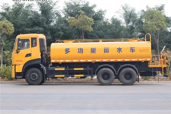 ভারী 6x4 290HP মিউনিসিপ্যাল ​​স্যানিটেশন ট্রাক ম্যানুয়াল 9MT 20cbm স্প্রিঙ্কলার গাড়ি