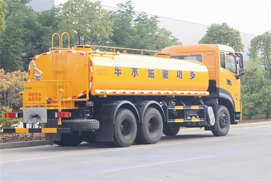 ভারী 6x4 290HP মিউনিসিপ্যাল ​​স্যানিটেশন ট্রাক ম্যানুয়াল 9MT 20cbm স্প্রিঙ্কলার গাড়ি