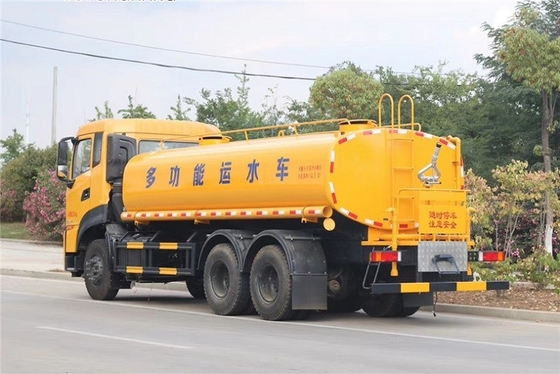 ভারী 6x4 290HP মিউনিসিপ্যাল ​​স্যানিটেশন ট্রাক ম্যানুয়াল 9MT 20cbm স্প্রিঙ্কলার গাড়ি