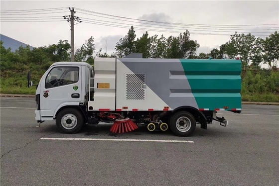 ডিজেল মিউনিসিপ্যাল ​​স্যানিটেশন ট্রাক 4x2 130 HP হুইলবেস 3300mm স্ট্রিট সুইপার ট্রাক