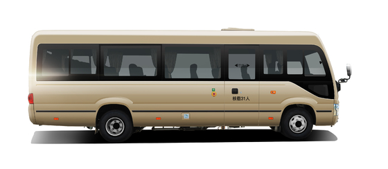 ইউরো 2 4 5 6 ডিজেল কোচ কমিউটার বাস 154 HP 4400mm ম্যানুয়াল ট্রান্সমিশন