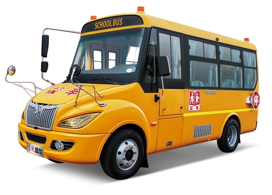 চাইল্ড প্রাইমারি স্কুল বাস 6m WEICHAI ডিজেল 120hp স্ট্যান্ডার্ড ABS হলুদ শাটল বাস