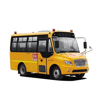 100hp 10 - 19 সিটার স্টুডেন্ট শাটল বাস 5.5m ডিজেল ইঞ্জিন পাওয়ার 80km/h